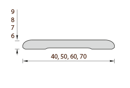 Наличник пластиковый 50мм